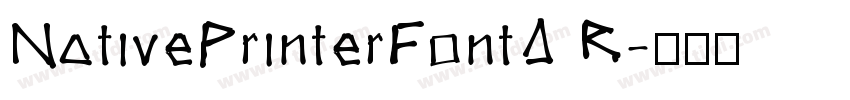 NativePrinterFontA R字体转换